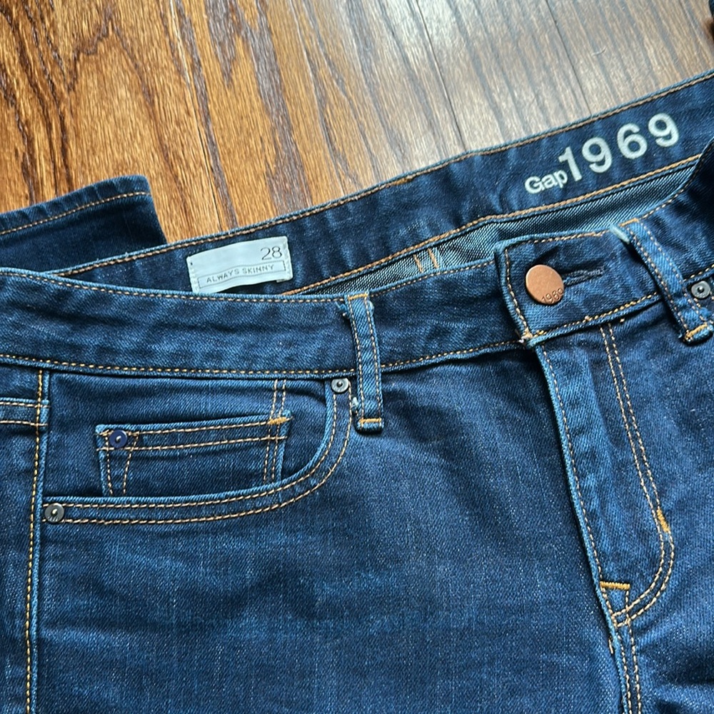 EUC Gap 1969 Always Skinny Women's Blue Jeans - Picture 3 of 6